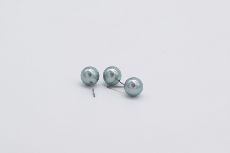 Πέρλα Pin 10mm 50τεμ. Grey Blue MI1622-10-H6