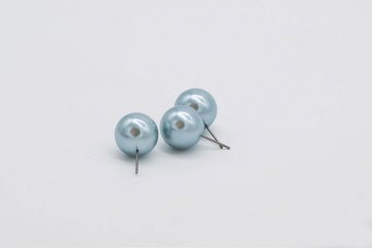 Πέρλα Pin 14mm 20τεμ. Grey Blue MI1622-14-H6