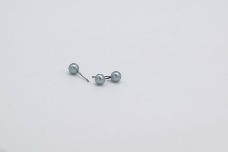 Πέρλα Pin 6mm 100τεμ. Grey Blue MI1622-6-H6