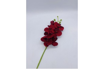 ΤΕΧΝΗΤΟ ΑΝΘΟΣ VELVET ORCHID H.73CM/D.9CM/7HEADS DARK RED AF-070973-RD