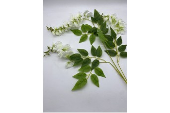 ΤΕΧΝΗΤΟ ΑΝΘΟΣ SHORT WISTERIA 80CM WHITE AF-24413