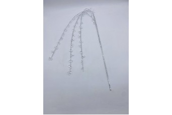 ΤΕΧΝΗΤΟ ΚΛΑΔΙ ΚΡΕΜΑΣΤΟ CRYSTALS 105CM SILVER AF-25391