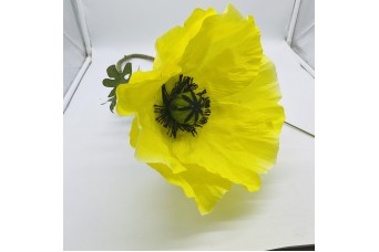 GIANT POPPY 110CM YELLOW AF-KK4822-2