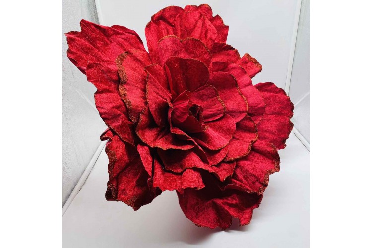 GIANT ROSE 60CM VELVET BORDEAUX AF-R60BDX