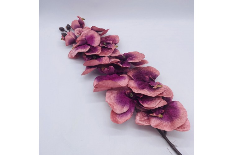 ΤΕΧΝΗΤΟ ΑΝΘΟΣ VELVET ORCHID H.102CM/D.13CM/11HEADS DUSTY PINK AF-1113102DP