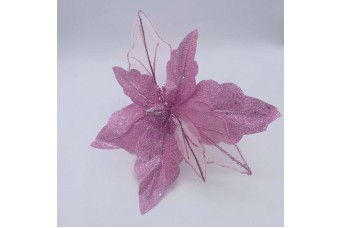 ΑΛΕΞΑΝΔΡΙΝΟ TRANSPARENT/GLITTER D.28CM PINK AF-12319PNK