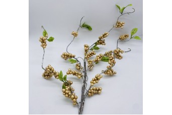 ΤΕΧΝΗΤΟ ΚΛΑΔΙ STEM MISTLETOE 93CM PEARL CREAM AF-222311-1