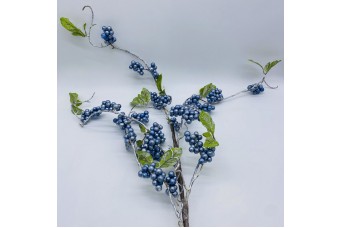 ΤΕΧΝΗΤΟ ΚΛΑΔΙ STEM MISTLETOE 93CM PEARL BLUE AF-222311-2