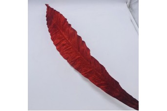 ΤΕΧΝΗΤΟ ΦΥΛΛΟ BIG FERN VELVET 100CM RED AF-24288RED