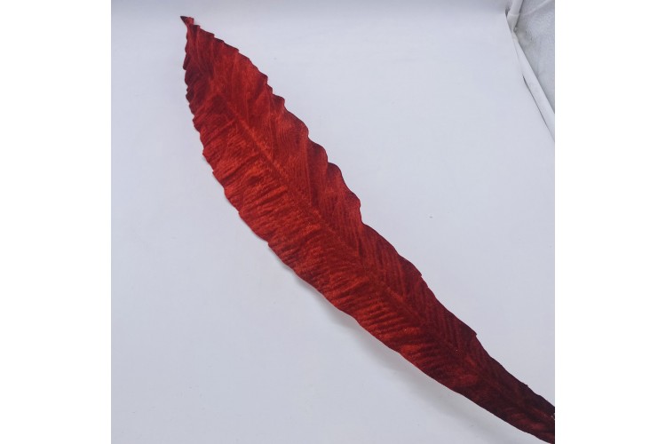 ΤΕΧΝΗΤΟ ΦΥΛΛΟ BIG FERN VELVET 100CM RED AF-24288RED