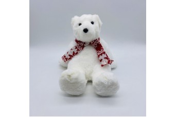 POLAR BABY BEAR 21*20*20CM RED/WHITE CD-A-16ZF021