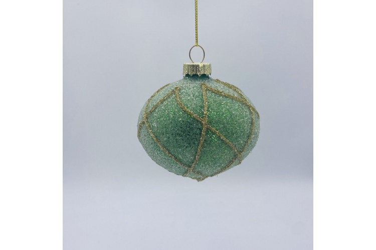 ΣΤΟΛΙΔΙ ΓΥΑΛΙΝΟ CLASSIC STRIPES ΑΜΜΟΒΟΛΗ 8CM GOLD/GREEN CD-B-23149