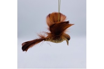 ΧΡ.ΠΟΥΛΑΚΙ HUMMING BIRD GLITTER 10*14CM MAROON CD-BR-HJ21-069