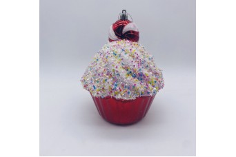 ΣΤΟΛΙΔΙ ΑΘΡΑΥΣΤΟ CUPCAKE 13*13*17CM RED CD-O-21166RED