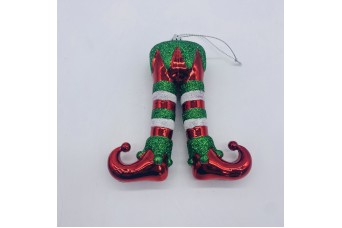 ΣΤΟΛΙΔΙ ΑΘΡΑΥΣΤΟ ELF'S LEGS 11*3.5*12CM RED/GREEN CD-O-21558GRN