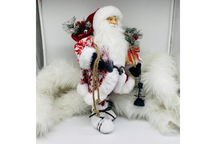 SANTA 30*18*65CM ΔΩΡΟ/ΛΑΜΠΑ RED/WHITE CD-S-CVV002