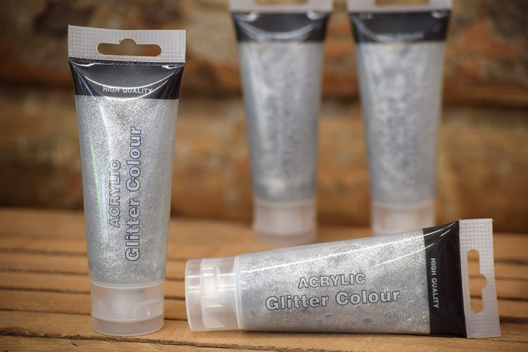 Κόλλα Glitter 75mL Ασημί 4286S