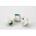 Κεραμικό Λουλουδάκι για Στέφανα Λευκό 13mm 50τεμ. BD2014-1