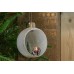 Μπάλα Γυάλινη Ανοιχτή LED με Άι Βασίλη 10cm CD19-4006