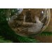 Χριστουγεννιάτικη Μπάλα Διάφανη Καφέ Φτερά 10cm CD19-4014