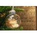Χριστουγεννιάτικη Μπάλα Καφέ Φτερά 8cm CD19-4065-1