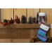 Πλεκτή Χριστουγεννιάτικη Κάλτσα Γαλάζια CD19-6977-3