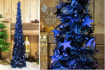 Δέντρο Tinsel Αστεράκια 150cm Μπλε CD-6701-1