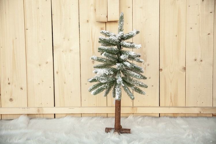 Επιτραπέζιο Χιονισμένο Δέντρο με Κορμό 74cm CD19-4632-F030 Επιτραπέζιο Χιονισμένο Δέντρο με Κορμό 74cm CD19-4632-F030