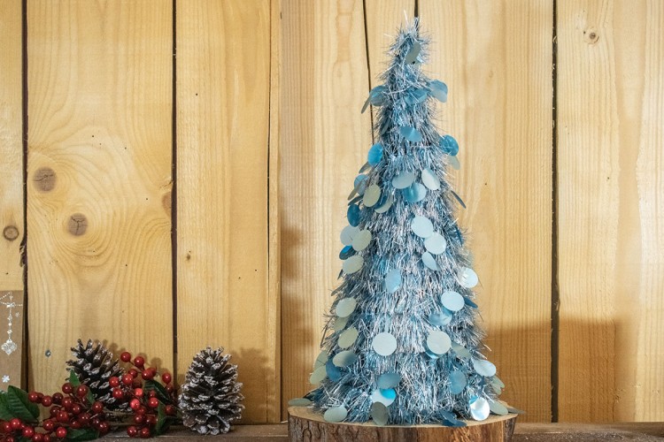 Δέντρο Tinsel Κυκλάκια 48cm Arctic Blue CD48-6655-3 Δέντρο Tinsel Κυκλάκια 48cm Arctic Blue CD48-6655-3