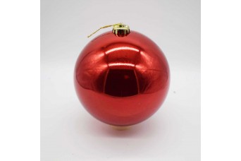 15cm Χριστουγεννιάτικη Μπάλα Christmas Red CD21-1501-04