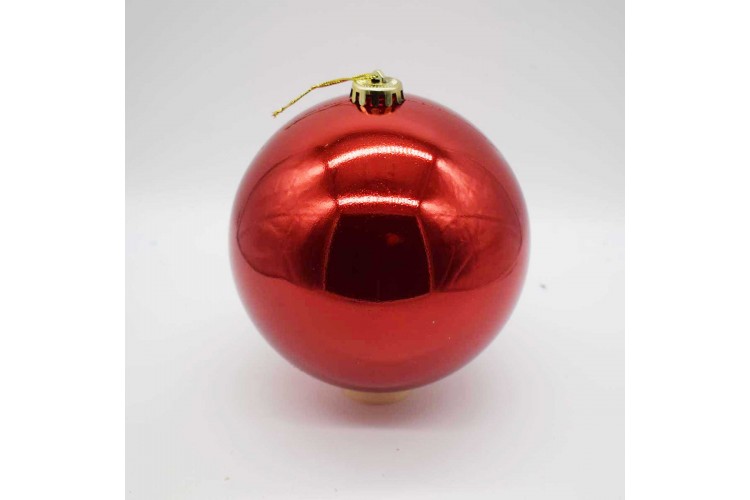 15cm Χριστουγεννιάτικη Μπάλα Christmas Red CD21-1501-04