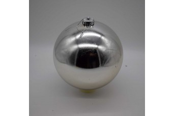 15cm Χριστουγεννιάτικη Μπάλα Silver CD21-1501-21