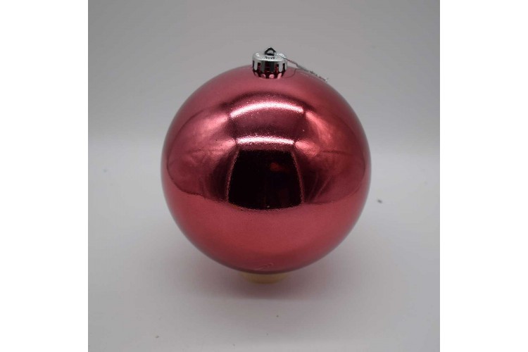15cm Χριστουγεννιάτικη Μπάλα Velvet Pink CD21-1501-32