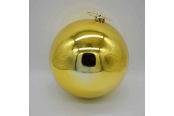 20cm Χριστουγεννιάτικη Μπάλα Light Gold CD21-2001-15