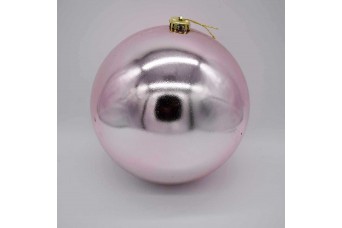 20cm Χριστουγεννιάτικη Μπάλα Blush Pink CD21-2001-37