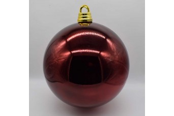 30cm Χριστουγεννιάτικη Μπάλα Oxblood CD21-3001-05