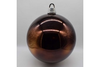 30cm Χριστουγεννιάτικη Μπάλα Dark Brown CD21-3001-20