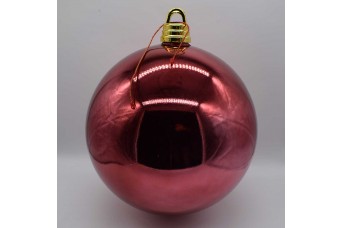 30cm Χριστουγεννιάτικη Μπάλα Velvet Pink CD21-3001-32