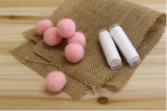 Μπάλες από Μαλλί Felt 2cm Ροζ FI0289P