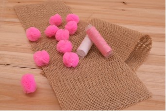 Pom Poms 2,6cm Τούλι Ροζ FI8860P