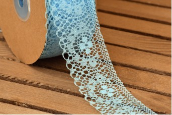 Δαντέλα Handmade 40mm x 20yd Baby Blue LC0441-4