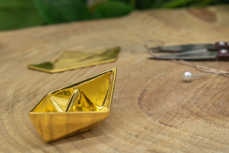 Μεταλλικό Καραβάκι 3D Χρυσό MI-5366-2