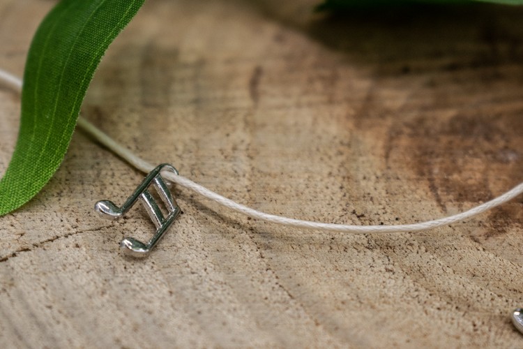 Νότα Μεταλλική Ασημένια 15mm 50τεμ. MI1579-15R