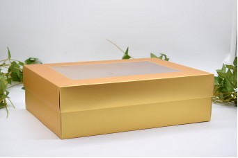 Χάρτινο Κουτί Χρυσό 30x23x9cm PI-9603-30G