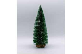 Χριστουγεννιάτικο Δέντρο Mini/Γραφείου 30cm Χιονισμένο Πράσινο