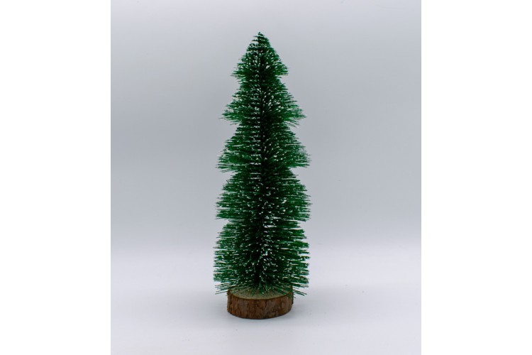 Χριστουγεννιάτικο Δέντρο Mini/Γραφείου Έλατο 30cm Χιονισμένο Πράσινο