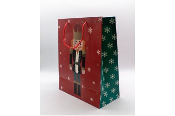 Τσάντα Δώρου Καρυοθραύστης 26*32*12cm  Christmas Red