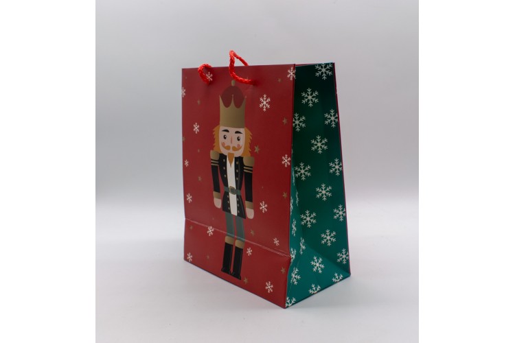 Τσάντα Δώρου Καρυοθραύστης 31*42*12cm  Christmas Red