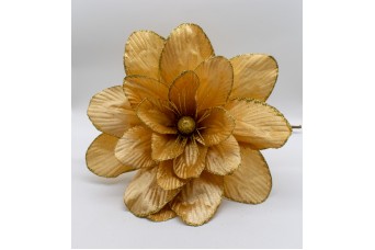 Giant Magnolia D.38*h.40cm Βελούδινη Gold