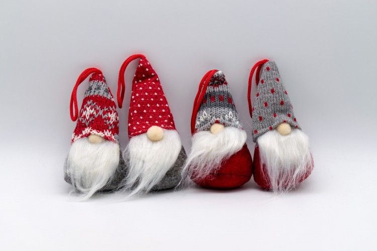 Νάνοι Κρεμαστοί/Πλεκτό Σκουφί 4τεμ 15*7.4cm